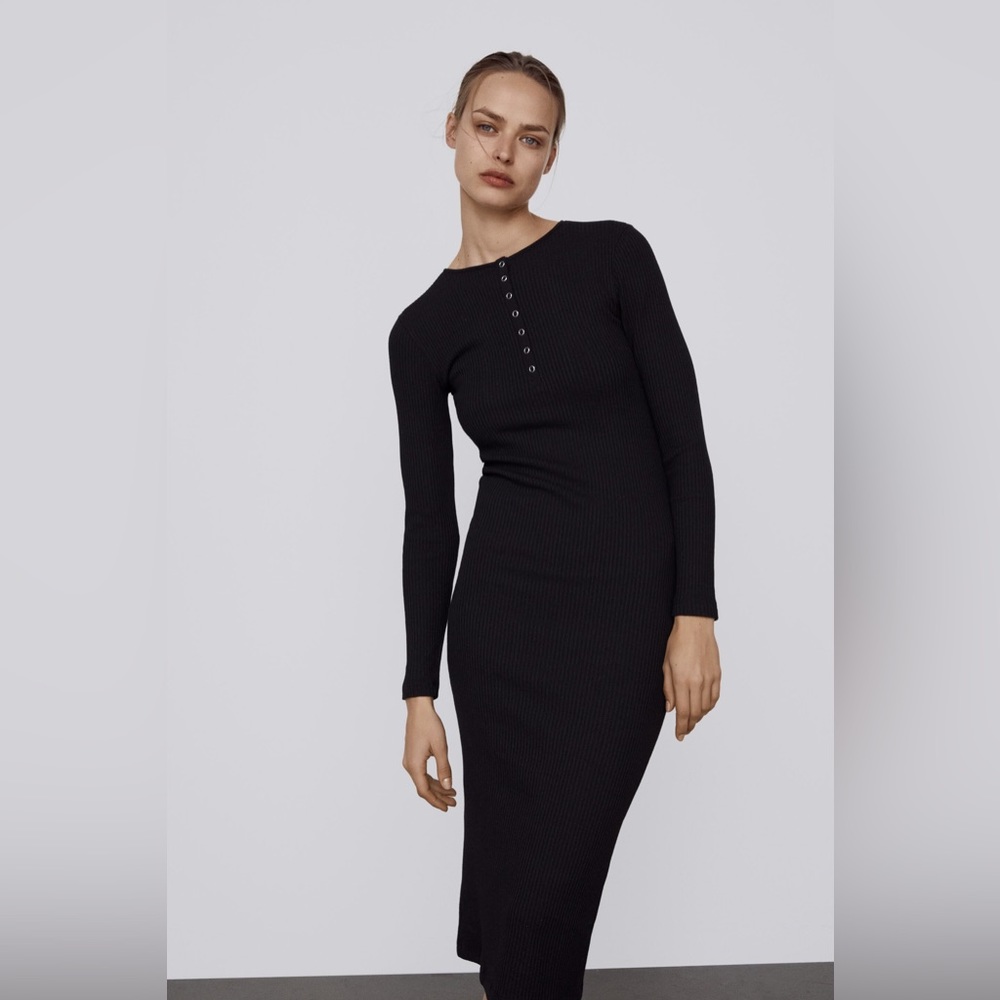 NWOT Zara Soft Ribbed Dress